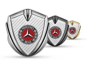 Mercedes Emblema Silicone Badge Look Moderno Stile High-End
